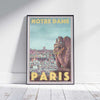 Paris Poster Notre Dame | France Gallery Wall Print of Print by Alecse