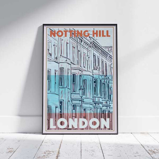 London poster of Notting Hill by Alecse