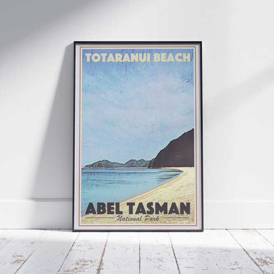 Affiche de la Nouvelle-Zélande Totaranui Beach | Affiche Abel Tasman Nouvelle-Zélande par Alecse