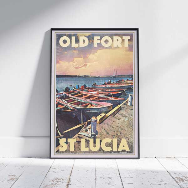 ST LUCIA POSTER OLD FORT