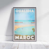 Affiche Oualidia Laguna par Alecse | Affiche de voyage au Maroc