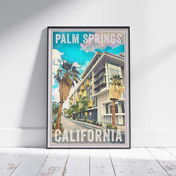 Palm Springs poster by Alecse, California Vintage Travel Poster