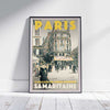 Paris Poster Samaritaine | Classic Paris Gallery Wall Print by Alecse