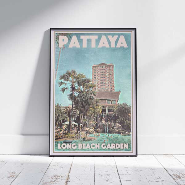 Pattaya Poster Long Beach | Thailand Gallery Wall Print of Pattaya by Alecse