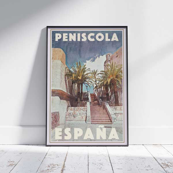 Peniscola Poster | Spain Travel Poster of Peniscola | Limited Edition