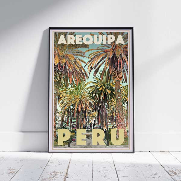 Peru Poster Arequipa by Alecse | Peru travel Poster