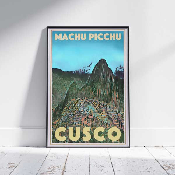 Peru Poster Machu Picchu Cusco 2 | Peru Travel Poster by Alecse