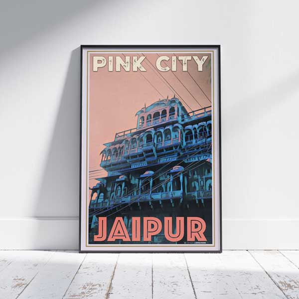 Jaipur poster Pink City by Alecse | Rajasthan Classic Print by Alecse