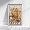 Gdansk Affiche Pologne | Impression murale classique de la galerie polonaise de Gdansk par Alecse