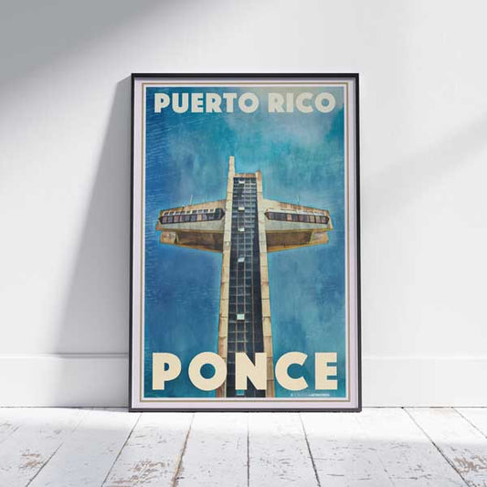 Puerto Rico Poster Ponce | Travel Poster of Puerto Rico by Alecse