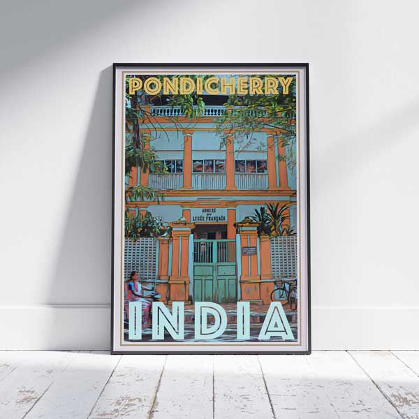 Pondicherry Poster Lycee Français | Tamil Nadu Print