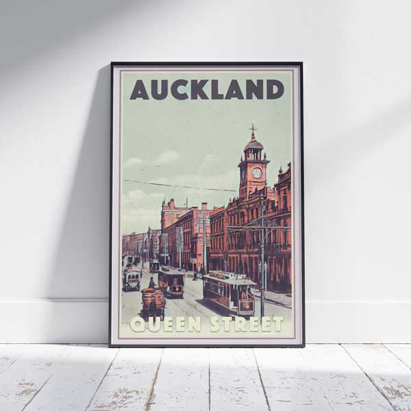 Auckland Poster Queen St | New Zealand Gallery Wall Print of Auckland