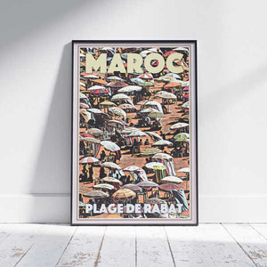 Rabat Beach poster by Alecse | Morocco Travel Poster