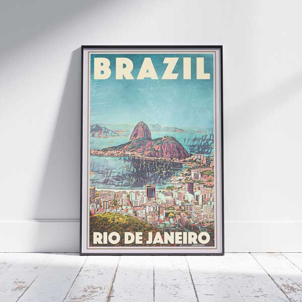 Affiche Rio de Janeiro La Baie | Impression murale de la galerie du Brésil par Alecse