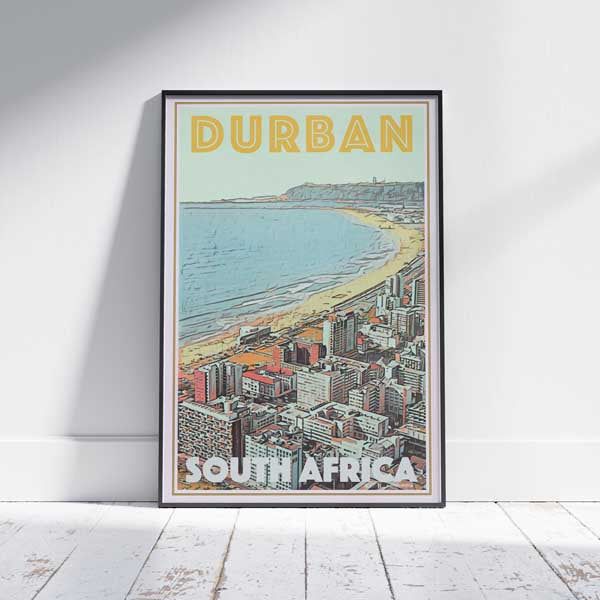 Durban Poster Sea Front | South Africa Gallery Wall Print of Durban by Alecse