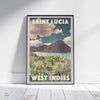 Saint Lucia Poster West Indies | Caribbean Poster of St Lucia by Alecse