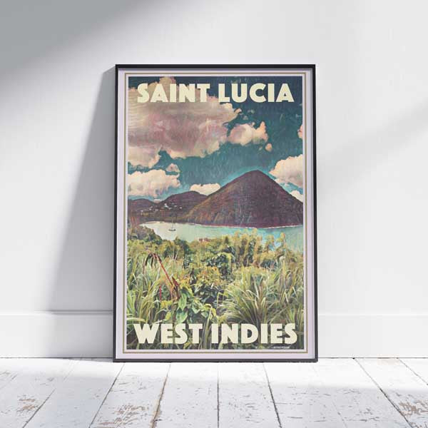 Saint Lucia Poster West Indies | Caribbean Poster of St Lucia by Alecse