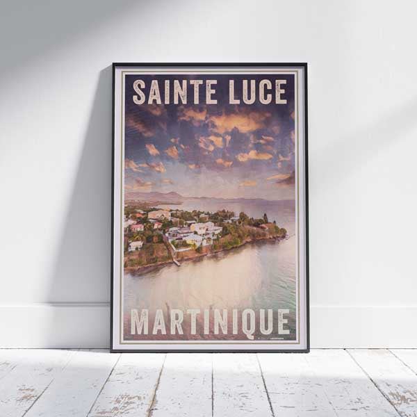 Martinique Print "Sainte Luce" | Antilles Travel Poster by Alecse