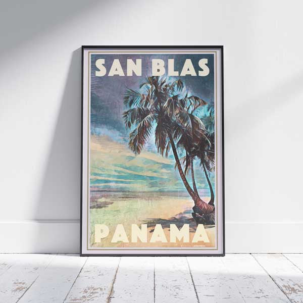 San Blas Poster | Panama Travel Poster of San Blas by Alecse