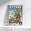 Sitges Poster El Greco, Spain Vintage Travel Poster by Alecse