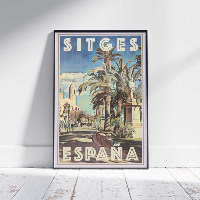 Sitges Poster El Greco, Spain Vintage Travel Poster by Alecse