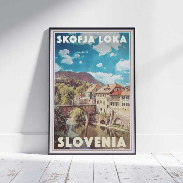 Skofja Loka Print | Slovenia Travel Poster of Skofja Loka | 300ex