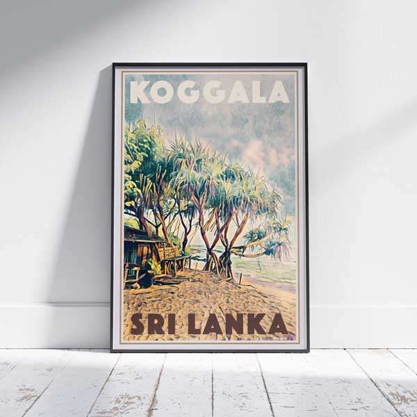 Affiche Koggala Cabane | Affiche de voyage au Sri Lanka de Koggala