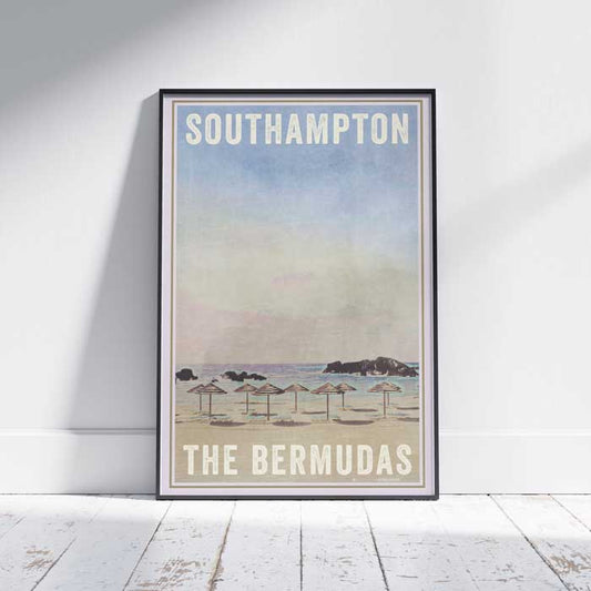 Southampton Poster The Bermudas | United Kingdom Travel Poster by Alecse
