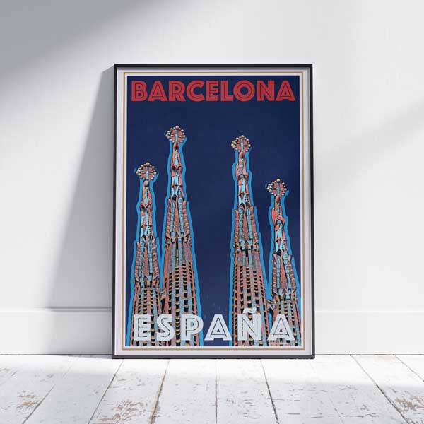 Affiche Barcelone Sagrada Familia | Impression murale de la galerie Espagne