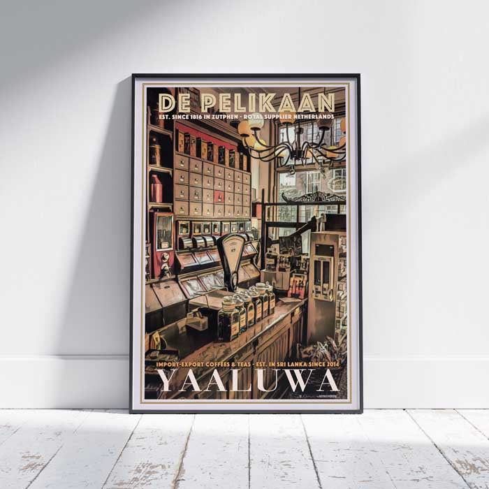 Affiche du café Yaaluwa | Affiche de voyage aux Pays-Bas