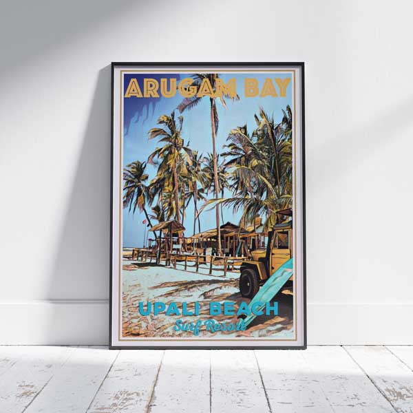 Arugam Bay poster The Jeep (view of Upali Beach Surf Resort) by Alecse