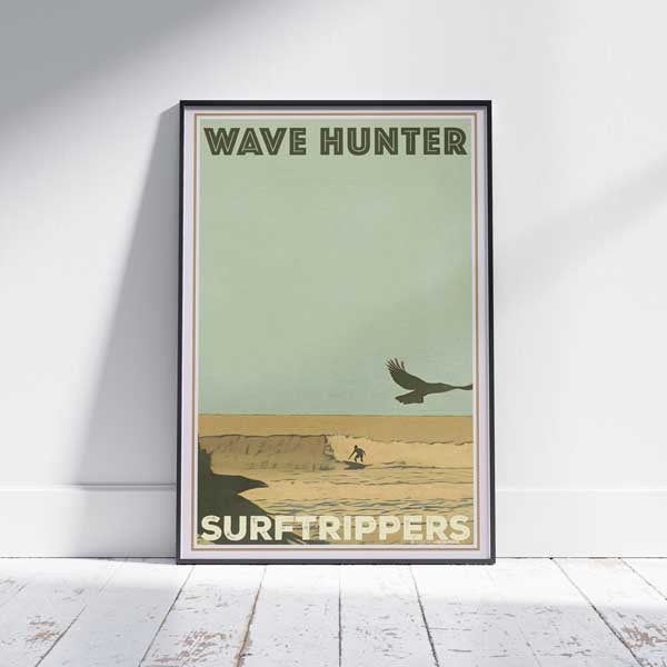 Affiche du Sri Lanka Le corbeau | Collection d'affiches Wave Hunter Surf par Alecse