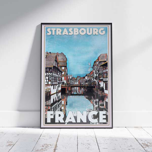 Strasbourg poster by Alecse, France Travel Poster