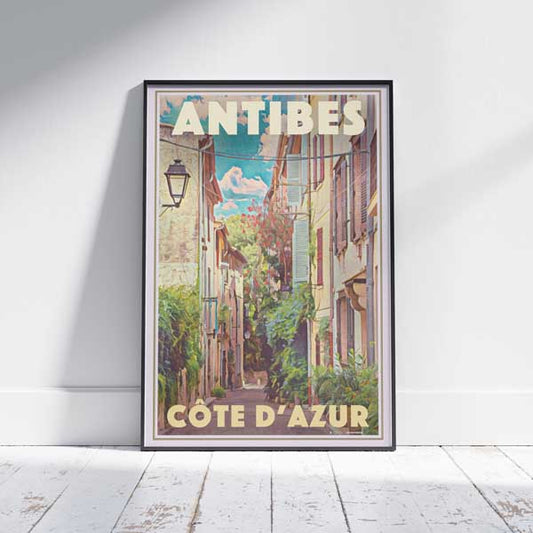 Affiche Antibes 'Rue d'Antibes' par Alecse