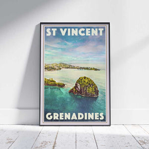 St vincent Poster | Grenadine Vintage Travel Poster by Alecse