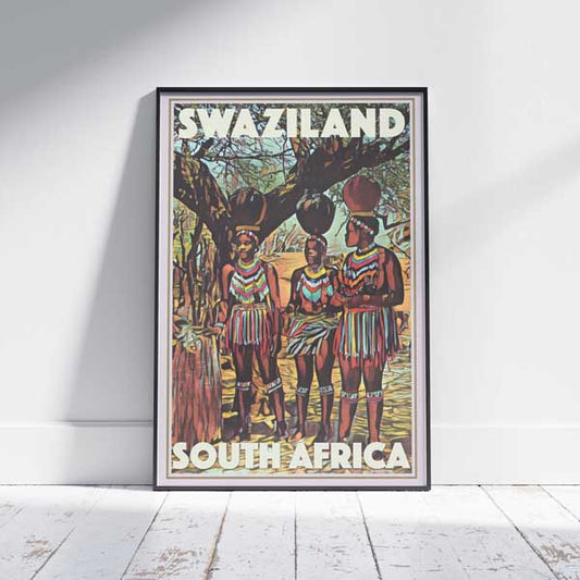 Swaziland poster | South Africa Gallery Wall Print by Alecse