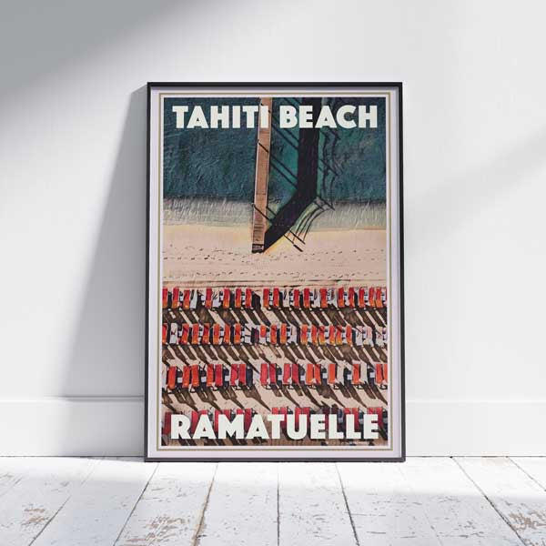 Affiche Ramatuelle Tahiti Beach par Alecse, affiche St Tropez