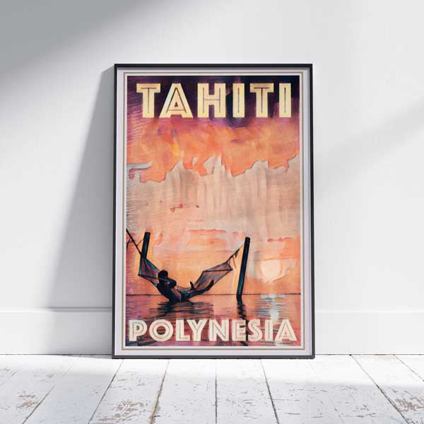 Sunset Tahiti poster by Alecse