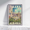 Tirana Poster of the Balkans by Alecse