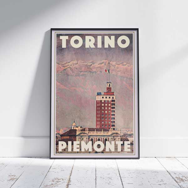Torino Poster Piemonte | Italy Travel Poster of Torino by Alecse