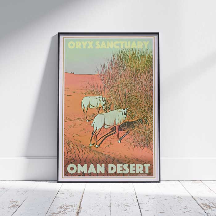 Oman Poster Oryx Sanctuary