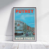 London Poster Putney High Street | United Kingdom Print of London by Alecse