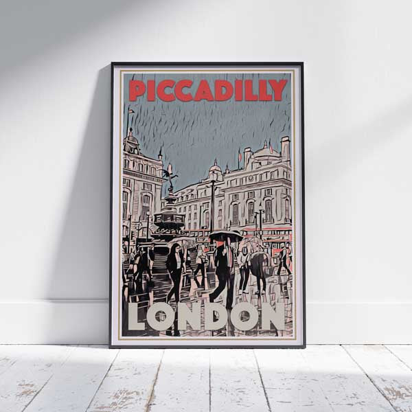 London Poster Piccadilly Circus | London Gallery Wall Print Piccadilly by Alecse