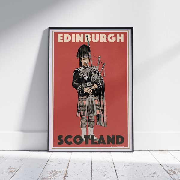 Edinburgh poster Scottish Backpipes by Alecse | United Kingdom Gallery Wall