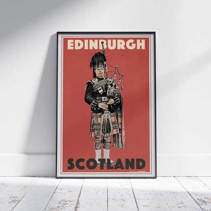 Edinburgh poster Scottish Backpipes by Alecse | United Kingdom Gallery Wall