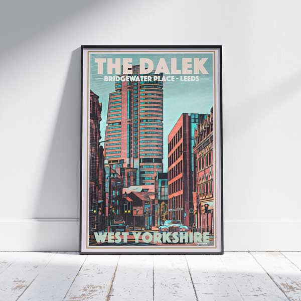 Affiche de Leeds Le Dalek | « Affiche rétro Yorkshire UK » par Alecse