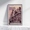 Manchester Poster Cottonpolis | United Kingdom Vintage Travel Poster by Alecse