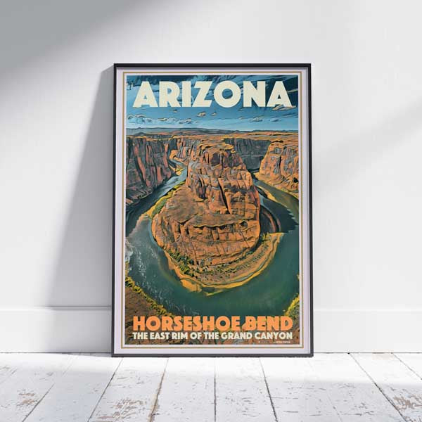 Affiche de l'Arizona Courbure en fer à cheval | Impression murale de la galerie Arizona par Alecse