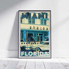 Miami poster Avalon Blue | Miami Gallery Wall Print of Florida