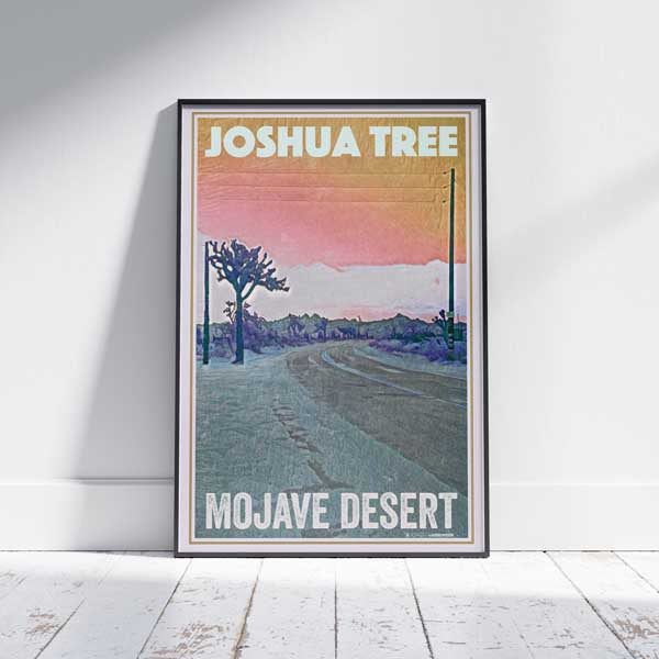 Affiche ancienne Joshua Tree 2 | Affiche du désert de Mojave par Alecse
